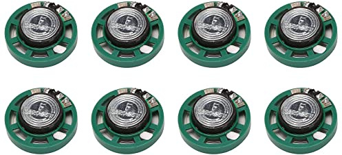 KEALBAUS 8 x 0,25 W 32 Ohm plastica altoparlante magnetico diametro 27 mm verde +