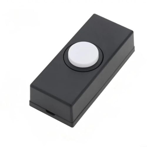 Doorbell Push Button, Wall Mounted Wired Bell Push Button Switch for Home Garage Door