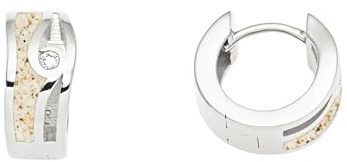 DUR Schmuck Creole MAUI Strandsand & Zirkonia, Silber 925/- rhodiniert (O5671)