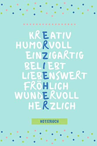 ERZIEHER NOTIZBUCH: A5 Notizbuch blanko als Danke Geschenk für Erzieher und Erzieherin | Abschiedsgeschenk | Geburtstag | Planer | Terminplaner | Kindergarten | Kita
