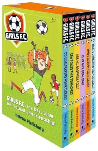 Girls F.C. 6 Books Collection Box Set by Helena Pielichaty (Do Goalkeepers Wear Tiaras, Can Ponies take Penalties, Are all Brothers Foul, Is an Own Goal Bad, Who's Hungry for a Game + More)