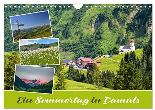 Ein Sommertag in Damüls (Wandkalender 2026 DIN A4 quer), CALVENDO Monatskalender: Bilder einer Rundwanderung in den Bergen von Damals (CALVENDO Natur)
