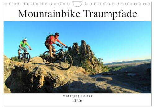 Mountainbike Traumpfade (Wandkalender 2026 DIN A4 quer), CALVENDO Monatskalender: 12 spannende Mountainbike Motive (CALVENDO Sport)