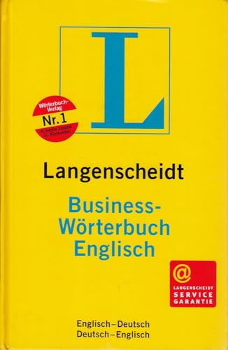 Langenscheidt Business-Wörterbuch Englisch: Englisch-Deutsch /Deutsch-Englisch