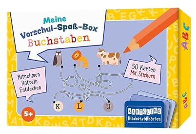 Meine Vorschul-Spaß-Box: Buchstaben: Mitnehmen, rätseln, entdecken (KARTOLINO Kinderspaßkarten: Meine Vorschul-Spaß-Box)