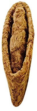 Karakul Jinnah Mütze aus Kufi-Schafwolle, russische Lammwollmütze Gr. L, grau