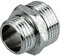 Raccordi unione per capezzoli da 3/4 x 1/2 (25x20mm) MASCHIO RIDUZIONE IN OTTONE CROMATO