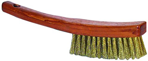 Gerlon 578 Brosse en acier laitonné Manche allongé, Marron