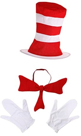 Elope Adult Cat in The Hat Fancy Dress Costume Accessory Kit Standard