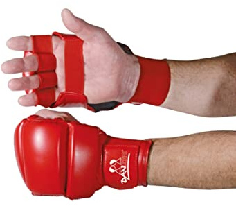 DanRho Ju Jutsu Handschuhe blau-rot-weiß-schwarz