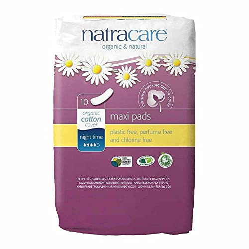 Natracare Natural Night Time Pads - 10 Pack