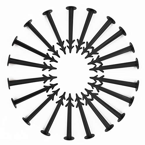 Aquagart Erdanker für Befestigung von Unkrautvlies I Bodenanker Kunststoff UV-beständig I Verrottungsfeste Erdnägel mit Widerhaken für besonders stabilen Halt Verschiedene Mengen (30 Stück)