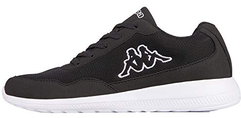 Kappa Unisex Follow Xl Sneaker, Schwarz Black White 1110, 41 EU