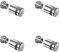 ALTUMIS - Lot 4 fixation murale fendue FIXF1-4 entretoises fendues - Argent