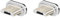 N. NETDOT 10th Génération Connecteurs Magnétique,Chargement Rapide et Transfert de Données pour Micro USB Smartphones (2 Pack)