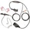 Covert Acoustic Tube Earpiece/Headset/Microphone Compatible with ICOM Radio with Earmoulds (2 Pin Screw-In) IC-F2000, IC-F1000