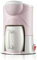 LTLWSH Macchina da caffè (Tazza di Ceramica Inclusa), 1 Cups capacità 150M L Macchina caffè Americano 300 Watts Caffettiera Filtro Riutilizzabile,Rosa