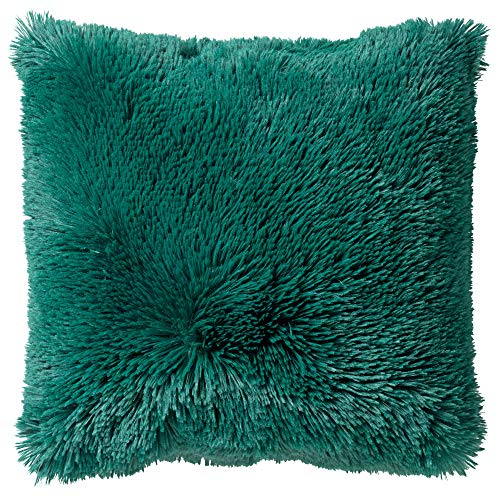 Dutch Decor Fluffy Zierkissen, Polyester, Galapagos Green, 45X45