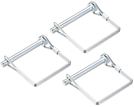sourcing map 3Stk. Welle quadratischer Sicherungsstift Kupplungsstifte Bauernhof Anhänger Rasen Wagen Garten 6mm x 55mm
