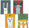 hej LØNNE! 4er Set Poster Kinderzimmer - A4 Bilder für Kinderzimmer Deko - 21 x 29,7 cm - Babyzimmer Deko - Bilder Kinderzimmer - Poster Set Kinder