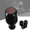 Auto-Schaltknauf, 5-Gang-Schaltknauf, manueller Schaltknauf, Universal-Schalthebel-Adapter mit 3 Adaptern, 7 mm, 9 mm, 12 mm, für Autos, Aluminiumlegierung, Schwarz