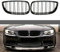 1 Paar Front Kühlergrill Ersatz für BMW 3er E92 E93 2006-2009, Doppelsteg Niere vordere Stoßstange Kühlergrill Glanz Schwarz