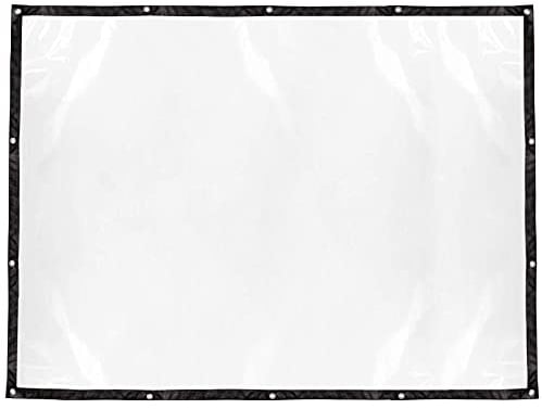 Plcnn 1,5 x 2 m transparente Plane, wasserdicht, staubdicht, Abdeckplane mit Ösen, Gartenplane, Pflanzenabdeckung für Terrasse, Überdachung, Outdoor-Möbelbedarf