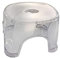 Qianly Tabouret de Douche en Acrylique Tabouret à Langer Banc de Douche Transparent Petit siège Portable Multifonctionnel antidérapant pour Chambre de Salle