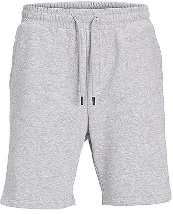 JACK & JONES Mens Jpstbradley Sweat Sn GMS Shorts, Light Grey, S UK