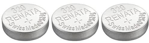 RENATA Lot de 3 Piles Bouton Silver Oxyde 329 / SR731 SW 0% Mercure 1,55V