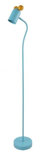 GTV - Stehleuchte MAUS - max.250V, 50/60Hz, 1*E27, max.25 W, IP20, Ø 8 cm, blau - Stehlampe Standlampe Kinderzimmer