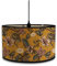 Morbuy Motivo Fiori Paralume Lampada in Bambu, Stile Vintage Diametro 30cm Paralume a Tamburo Paralume Lampada da Tavolo Paralume Lampada da Terra Moderno per Decorazioni (Foglia)