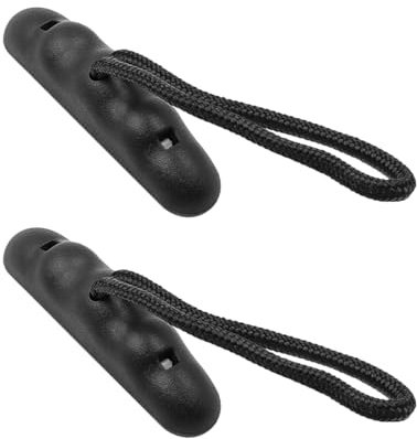 NUZAMAS 2 Stück Kajakgriffe mit Seiltragegriffen mit Kordel-Ersatz-Installationsset für Kajak- und Bootszubehör