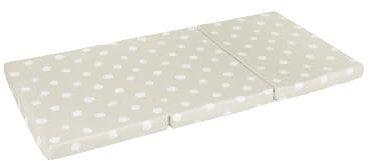 Kindsgard Babymarkt Reisebett Matratze 60x120 foldsly - Beige - Klappmatratze mit Transporttasche - Reisebett mit Spielerischem Design - Ideal auf Reisen