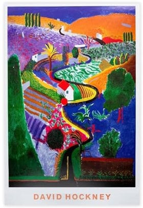 FISH DRAGATE Leinwandposter David Hockney 4, Wandkunst, Dekordruck, Gemälde für Wohnzimmer, Schlafzimmer, Dekoration, ungerahmt, 30 x 45 cm