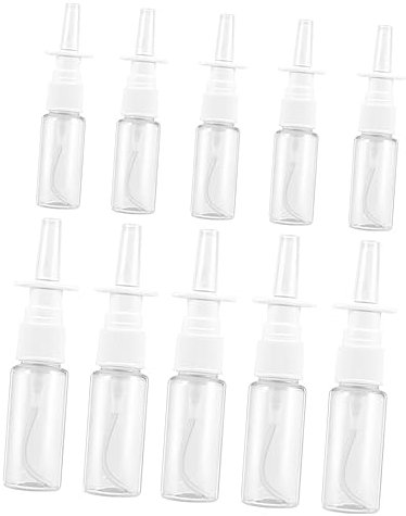 Mikinona Wiederbefüllbare Nasensprühflaschen 10 Ml 20 Ml aus Transparentem Pet Feiner Nebelspray Leicht Auslaufsicher für Make Up Reisen Kosmetik