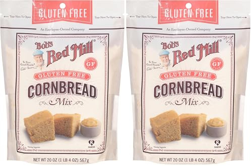 Bob's Red Mill - Gluten Free Cornbread Mix, 567g Pouch (Pack of 2)