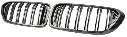 Auto Kühlergrill Für 6er GT G32 2018-2020 Doppellamellengrill ABS Autogrill Auto Fr&on&t Nierengitter Haube Racing Grill(Carbon Fiber)