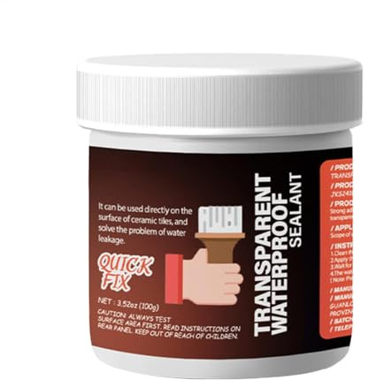 ETUCYNG Pegamento impermeable transparente, sellador líquido impermeable,Agente de sellado transparente impermeable | Pegamento reparador efecto impermeable invisible para baño, pared exterior,