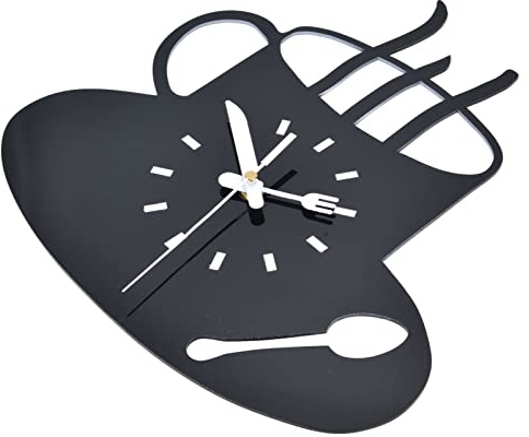 AKLOSIPY 3D Modern Coffee Mug Kitchen W Clock - Amel Silent Movement Ylic Design for Office, Sm Spaces, Simple Decor, Silent W Clock for Home & Office