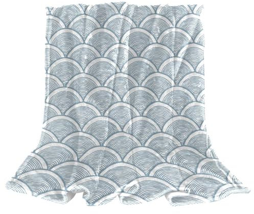 Kuscheldecke Graue Meerjungfrau Schuppe Flauschig Decke Weich Warme Fleecedecke Für Couch Bett Sofa 150×200cm