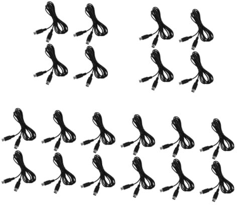 jojofuny 5sets Midi Extension Wire Keyboard Cable Instrument Cable USB B to Cable Male to Male Cable Midi to Cable 5 Cable Keyboard Connecting Cable 5-pin Midi Cable Accessory Copper 4pcs*5
