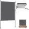 Izrielar Store de balcon 120 x 270 cm - Protection solaire sans perçage - Store vertical résistant aux UV et à la pluie avec manivelle - Brise-vue pour terrasse (anthracite)