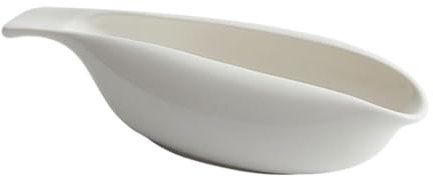 200ml Home Porcelain Gravy Boat Gravy Boa White Ceramic Serving Jug with Large Pour and Fewer Drips Microwave and Dishwasher Safe