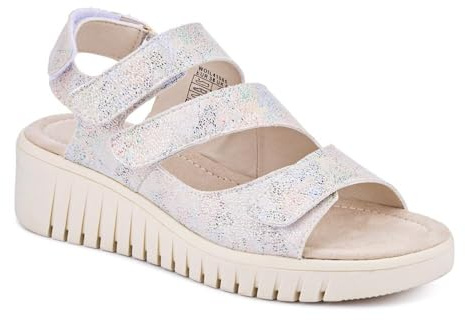 Pavers Chunky Touch-Fasten Sandals - Multi Size 6