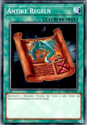 Antike Regeln - YSYR-DE034 - Common - Deutsch - Yugioh - Starter Deck: Yugi Reloaded - mit RC-Fieldcenter