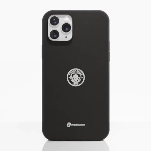 PHONECASES3D – Phone Case compatible with Apple iPhone 11 Pro Man City – Crest – Ergonomic Design – Lightweight & Durable Protection – Black