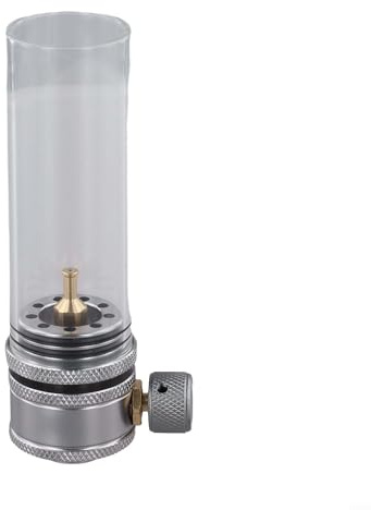 Lanterne à gaz portable en alliage d'aluminium avec luminosité réglable pour tente, randonnée, pique-nique et aventures en plein air, compatible avec les bouteilles de gaz à visser
