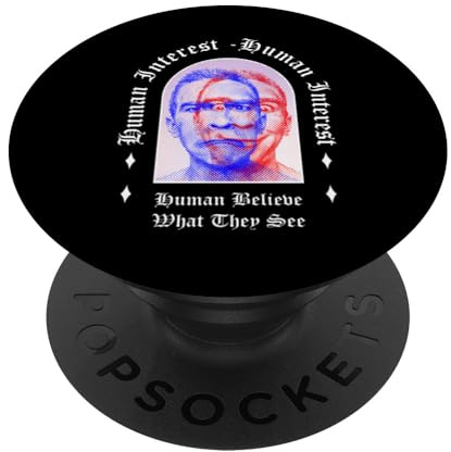 Menschlicher 3D-Glitch - Edgy Aesthetic Streetwear PopSockets Klebender PopGrip