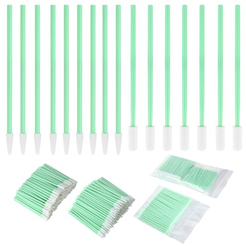 300 Stück Wattestäbchen Reinigungsstäbchen, Schaumstoffspitzen Reinigungstupfer, Sterile Wattestäbchen, Mehrzweck-Schaumstofftupfer Set für eine Vielzahl von Geräten, die Gereinigt Werden Müssen